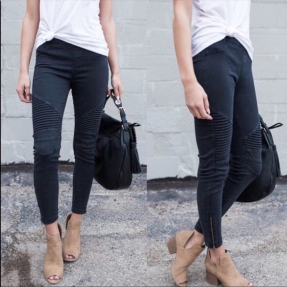 Stretchy Moto Pants - Picture 3 of 3